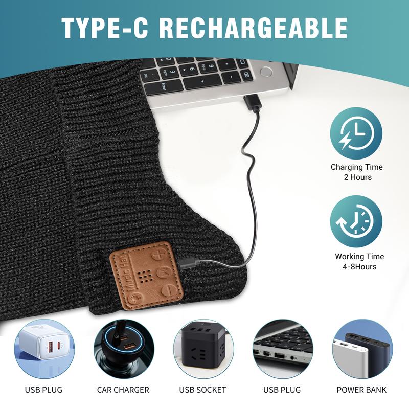 Bluetooth Beanie with Light