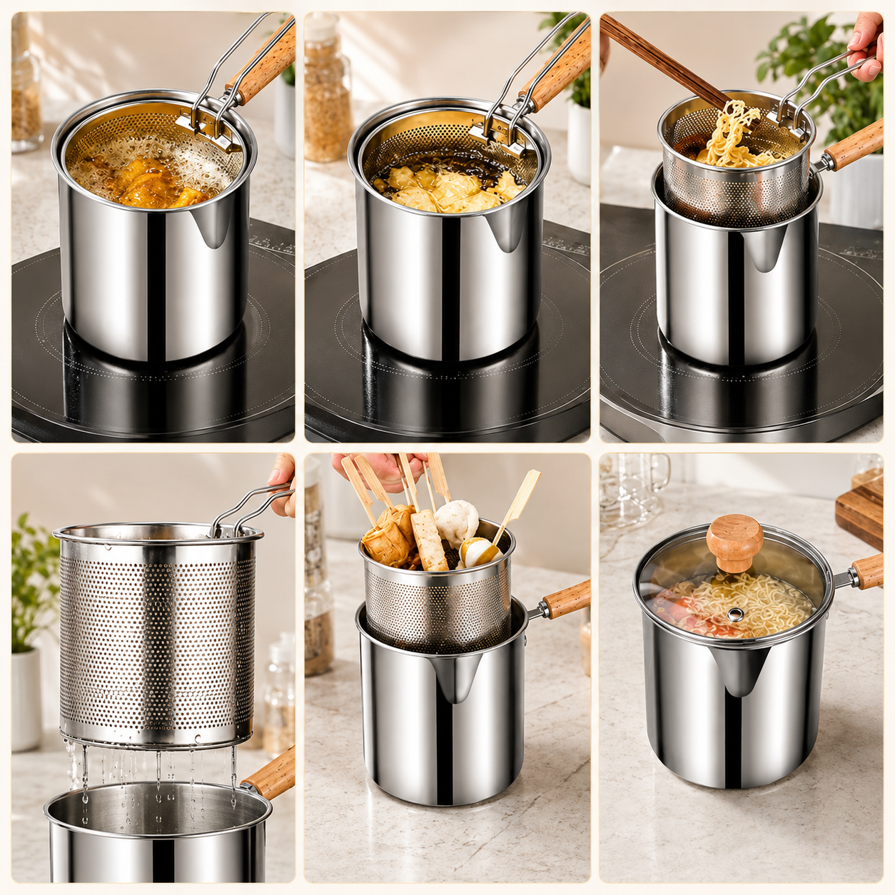 🍟 Personal Mini Deep Fryer Set