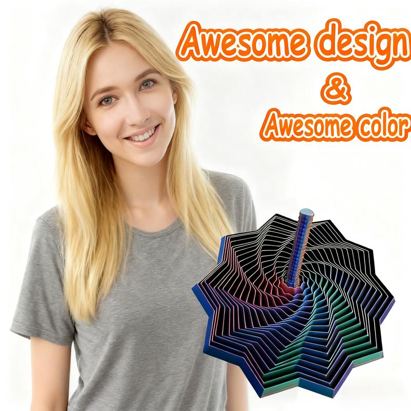 3D Printed Fidget Star – Stress Relief Whirling Toy