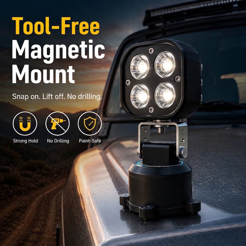 🏕️ Omni-Directional Magnetic LED Pod Light
