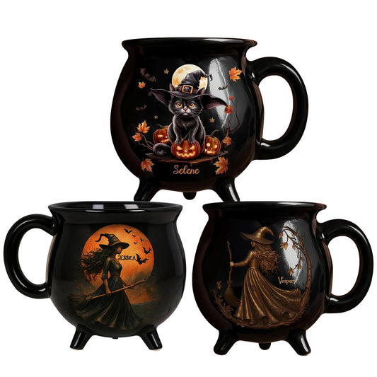 Halloween Witchy Cauldron Mug - Personalized Halloween Gifts