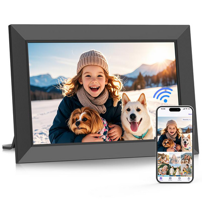10.1" WiFi Digital Photo Frame – HD Touch Screen, 32GB Storage