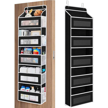 5-Tier Over-the-Door Organizer – Extra Side Mesh Pockets for More Storage 🚪