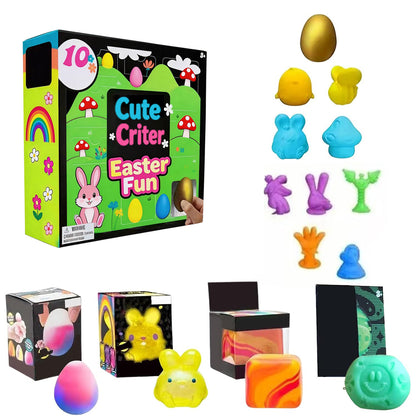 The Ultimate Easter Basket Filler: 12-Piece Sensory Squishy Bundle🐣