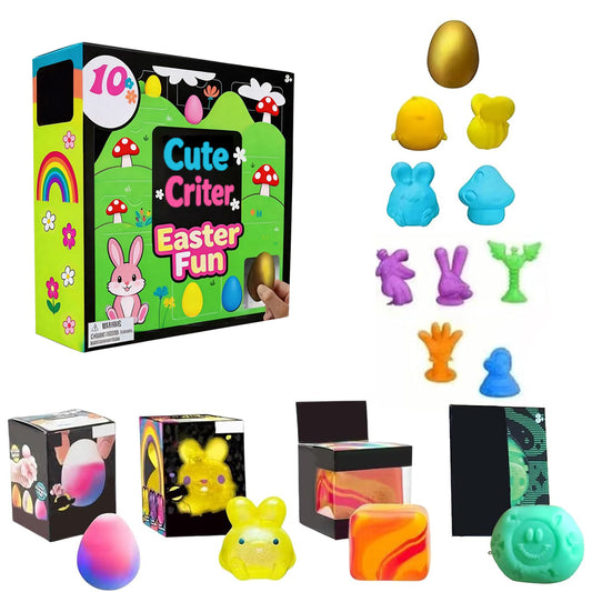 The Ultimate Easter Basket Filler: 12-Piece Sensory Squishy Bundle🐣