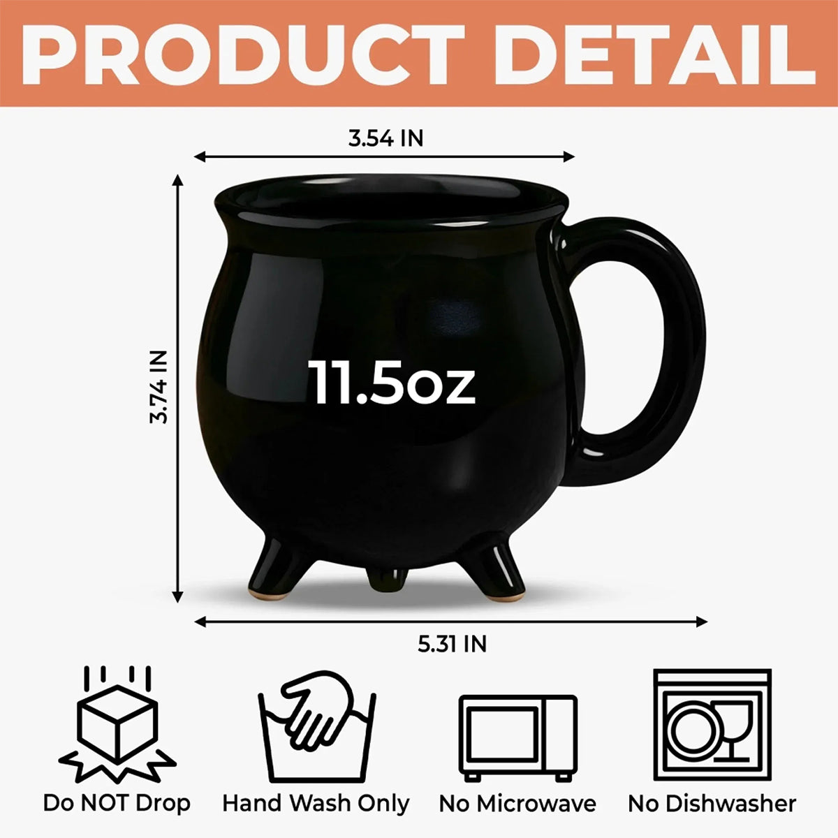 Halloween Witchy Cauldron Mug - Personalized Halloween Gifts