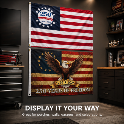 1776–2026 USA 250th Anniversary Patriotic Eagle Flag