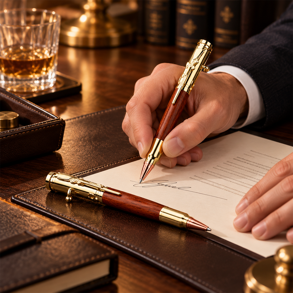 🖊 Bolt Action Wooden Bullet Pen | Crafted From Real Wood