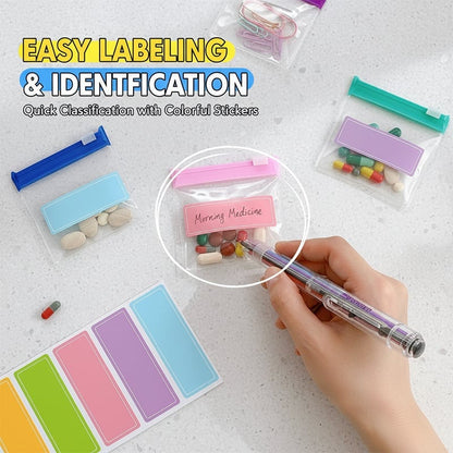 Self-Sealing Zip Storage Bags for Travel & Daily Organization