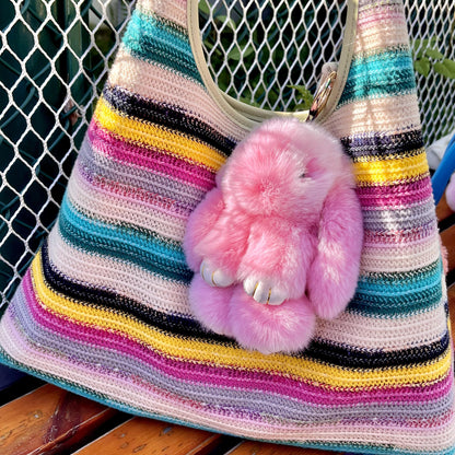 Bunny Lulu | Handmade Plush Rabbit Keychain