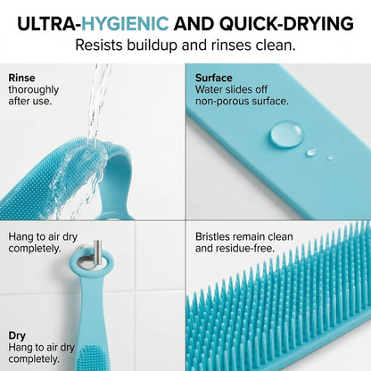 Dual-Sided Silicone Back Scrubber