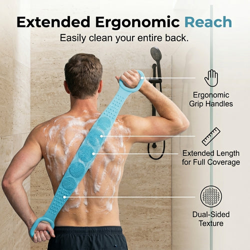 Dual-Sided Silicone Back Scrubber