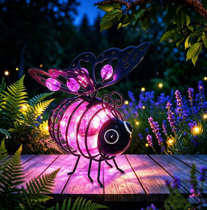 Solar Hanging Bee Garden Light