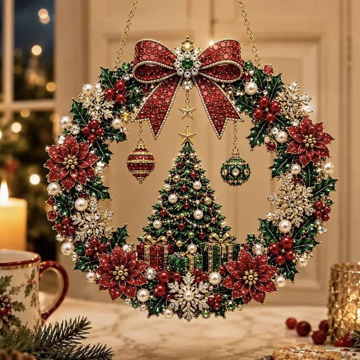 Christmas Diamond Painting Ornament Kit – 18 Designs