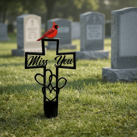 💖Metal Cemetery Memorial Plaque for Remembrance✝️
