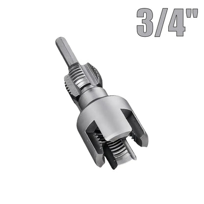 Drill-Powered Pipe Thread Cutting Bit