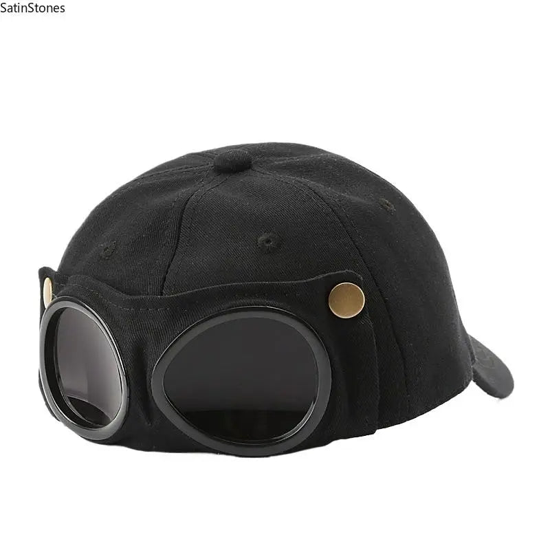 🧢 Men's Glasses-Friendly Pilot Cap