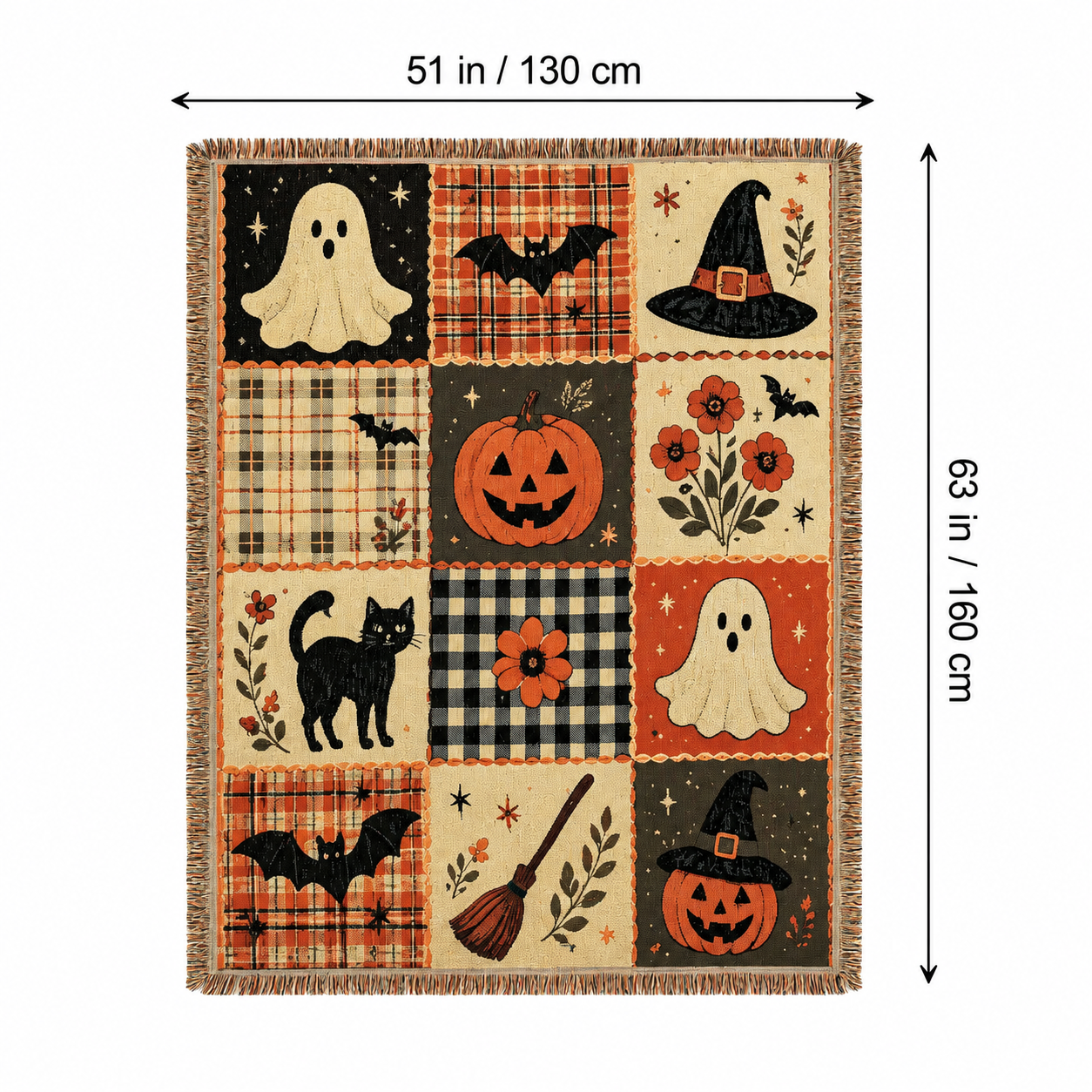 Multi-Function Woven Tassel Blanket