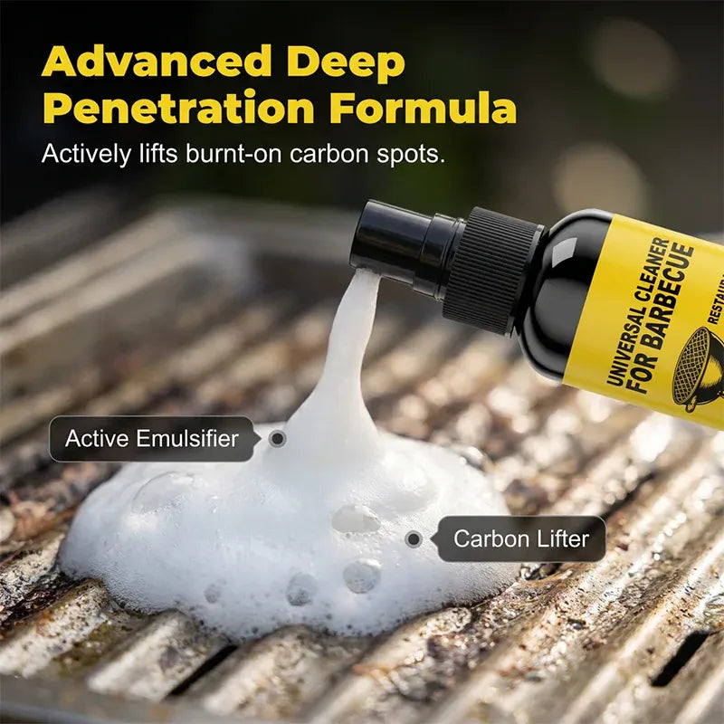 🧽 Heavy-duty BBQ cleaner – dissolves carbon, grease, and baked-on grime!