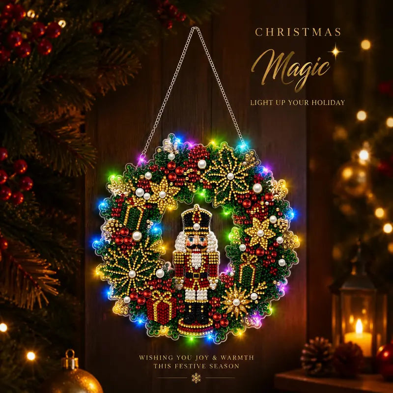 Christmas Diamond Painting Ornament Kit – 18 Designs