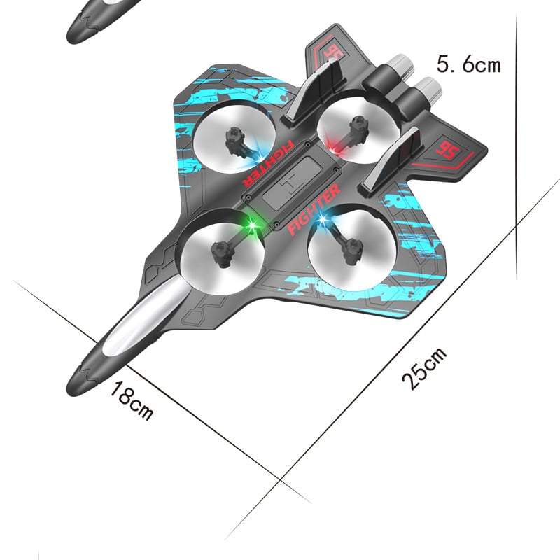 Upgraded Fighter Drone: 360° Flips & Turbo Power ✈️