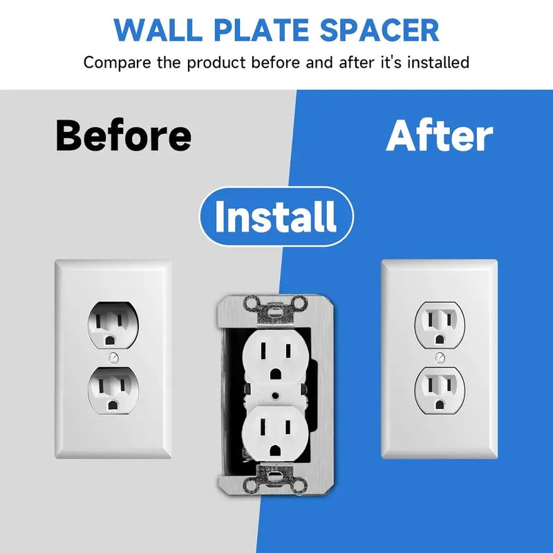 🔧 Wall Plate Spacer Kit for Loose Outlets