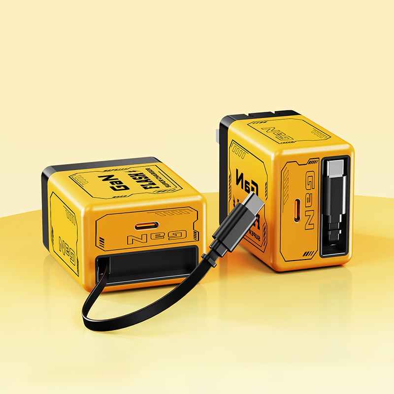W&O 2-in-1 GaN Compatible with 20W Fast Charger