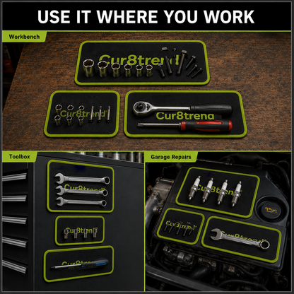 Flexible Magnetic Tool Mat & Tray Holder