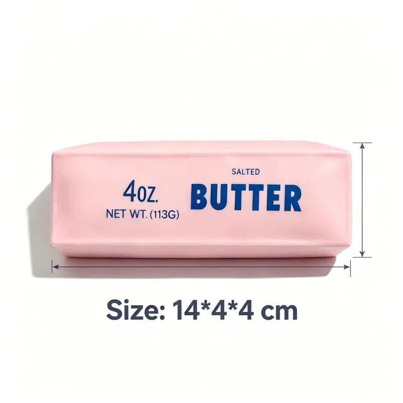 🧈 2 PCS Crunchy Butter Bar Squishy Toys – Satisfying Sensory Fidget Set