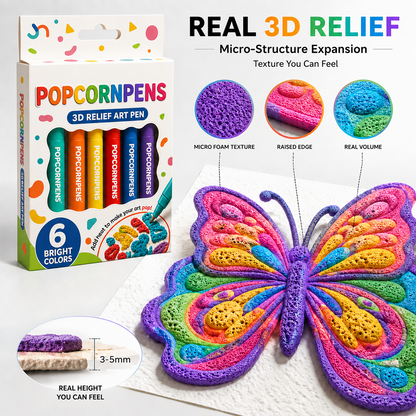 3D Relief Art Pen – Turn Flat Drawings Into Touchable 3D Art🪄