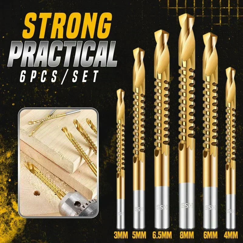 High-Speed Steel Drill Bit Set 🧰 Titanium-Coated & Multi-Material Ready