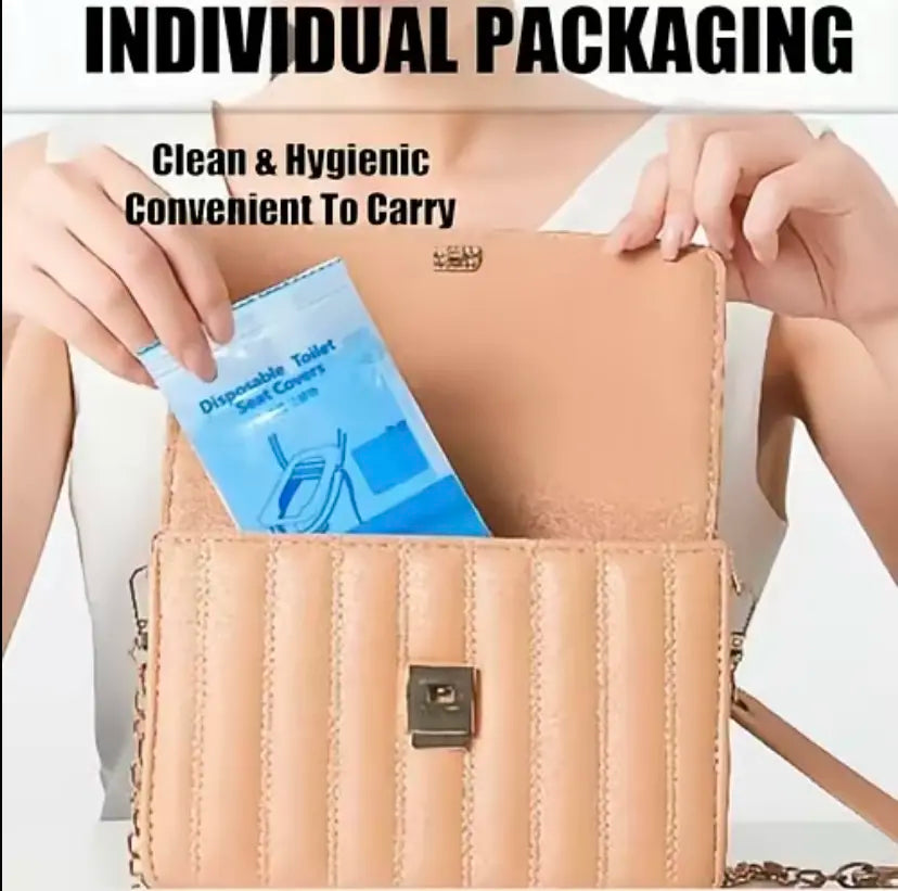 Disposable Toilet Seat Covers Waterproof 16x24in
