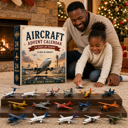 24 Days of Flight with 24 Unique Miniature Airplanes, Jets & Aviation Collectibles