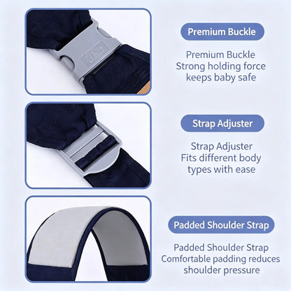 Adjustable Single-Shoulder Portable Strap, Lightweight Breathable Mesh Hip Strap