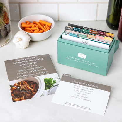 🍽️ Meal Planning Kit with 72 Photo Recipe Cards