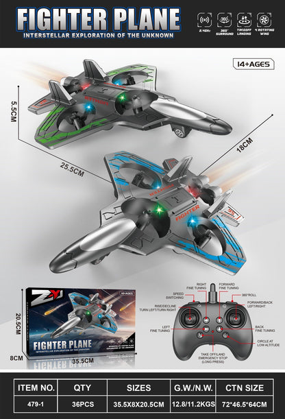 Upgraded Fighter Drone: 360° Flips & Turbo Power ✈️