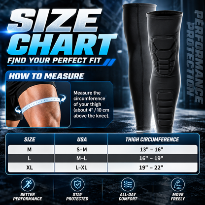 Pro Honeycomb Anti-Collision Full-Leg Compression Guard