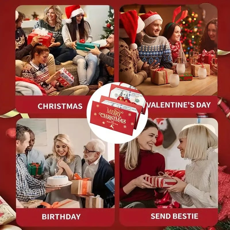🏆Flash Sale⚡ 50K+ SOLD! 🎅💸Christmas Cash Gift Envelope– A creative way to give cash this Christmas!