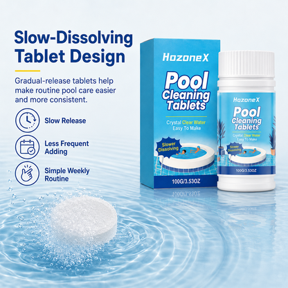 Pool Cleaning Tablets for Crystal Clear Water