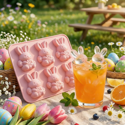 🐇🐰 Mini Highland Cow/Rabbit Ice Cube Mold – Cute 3D Ice for Drinks, Parties & Gifts