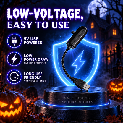 🎃 Halloween Window Projector ✨ 11 Spooky Films USB Powered Holiday Decor