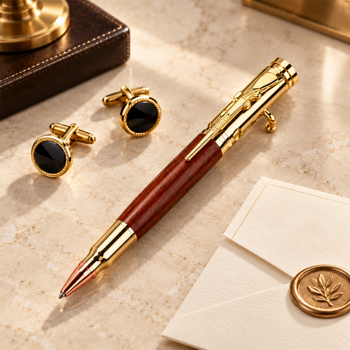 🖊 Bolt Action Wooden Bullet Pen | Crafted From Real Wood