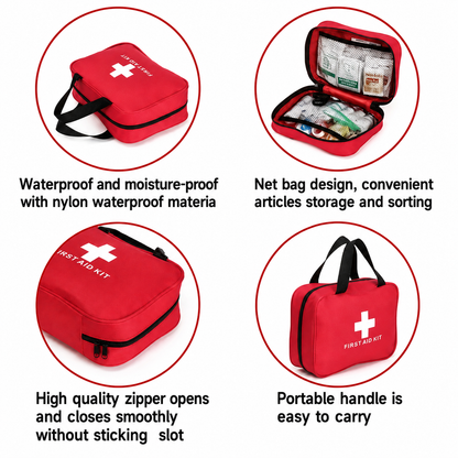 160Piece Waterproof First Aid Kit for Emergencies