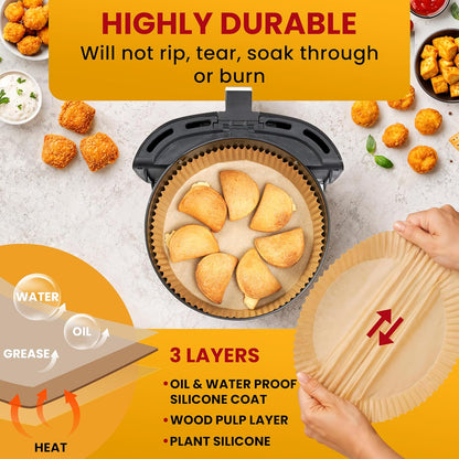 🍟 Disposable Round Air Fryer Paper Liners