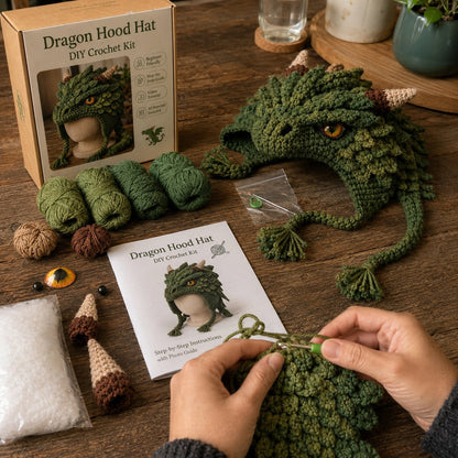 Fantasy Hood Hat DIY Crochet Kit