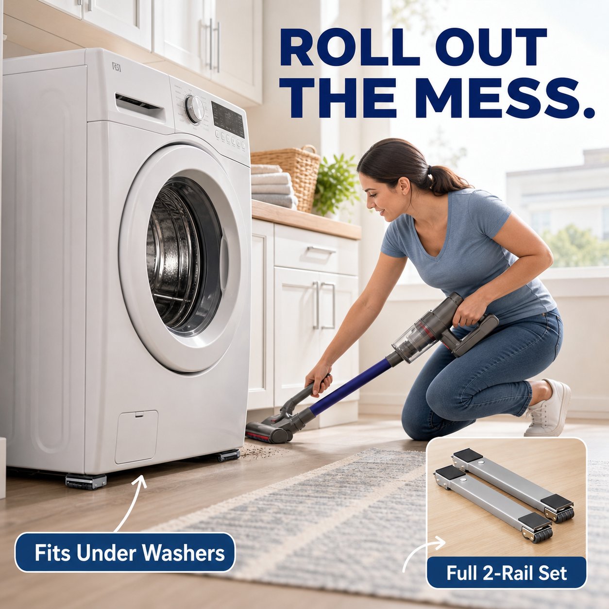Adjustable Appliance Roller Support Set