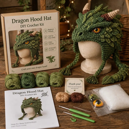 Fantasy Hood Hat DIY Crochet Kit