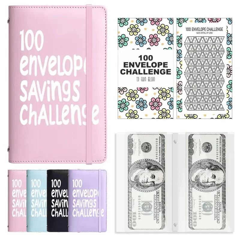 🔥✉️100 Envelope Savings Challenge Book