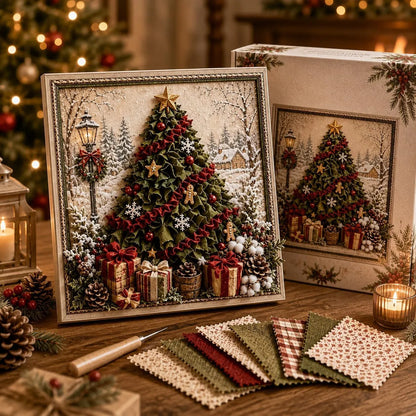 3D Christmas Fabric Poke Art Kit🖼️