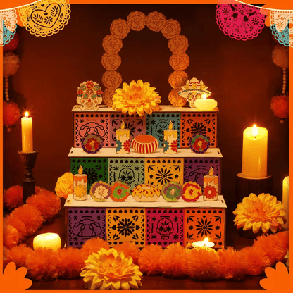 🏵️Day of the Dead Wooden Altar Display Set